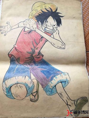 曾经青涩:我的动漫画作(路飞-龙马-柯南)